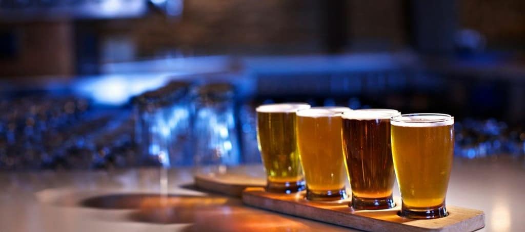 Image of a beer flight