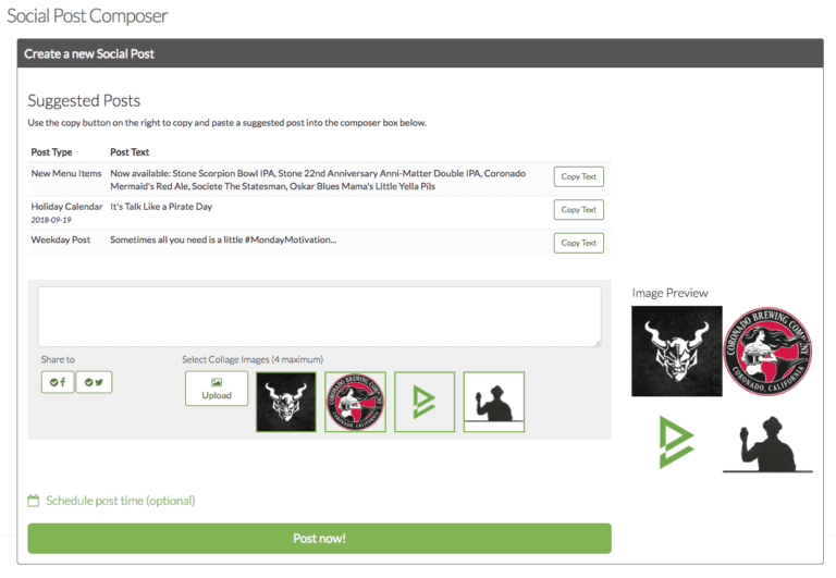 Social Media Post Composer Updates