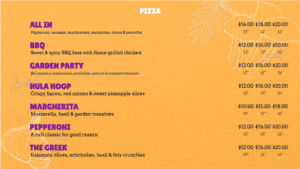 pizza menu designs