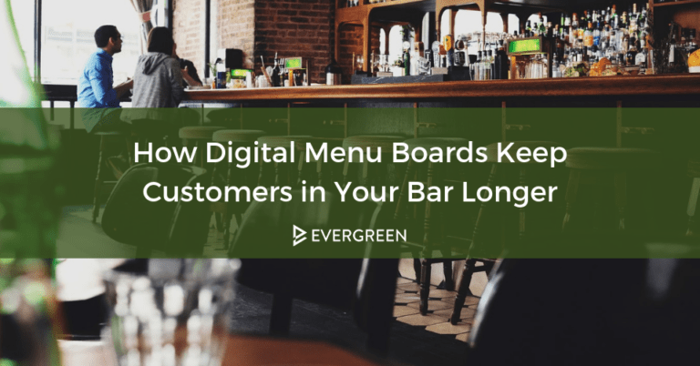 How Digital Menu Boards Keep Customers in Your Bar Longer