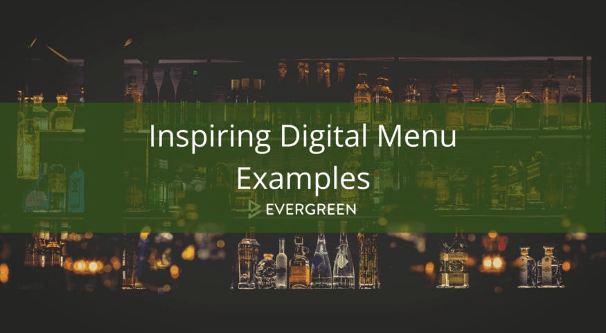 Menu Example About Computer Shop Inspiring Digital Menu Examples: Real Bar & Restaurant Displays — Evergreen