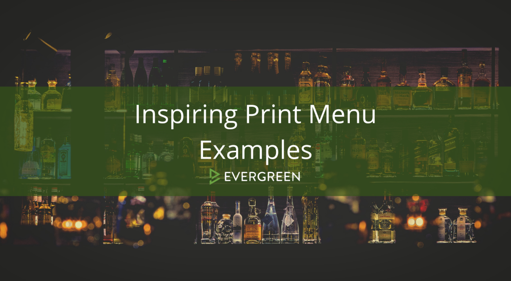 Inspiring Print Menu Examples