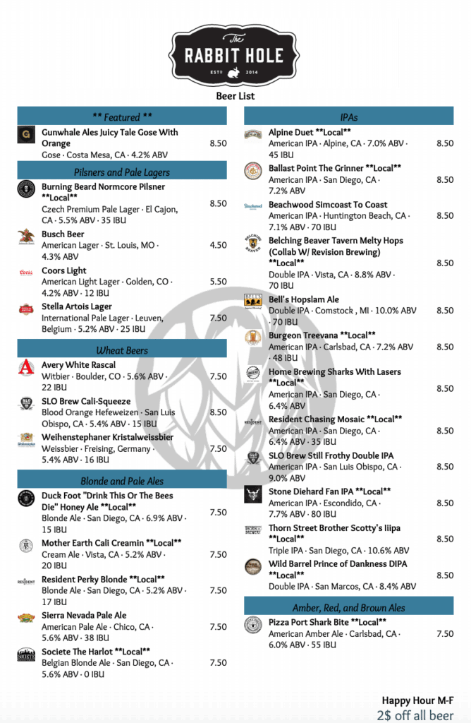 15 Print Example Menus to Inspire Your Own Designs