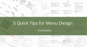 5 quick tips for menu design