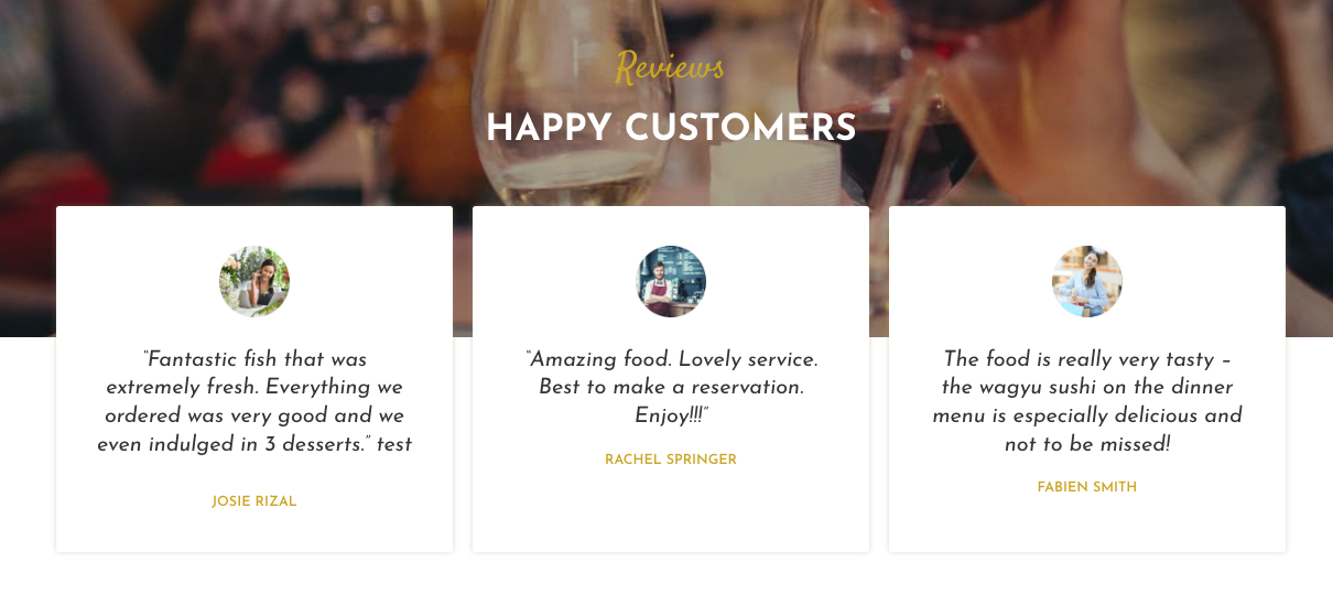 Restaurant & Bar Web Design