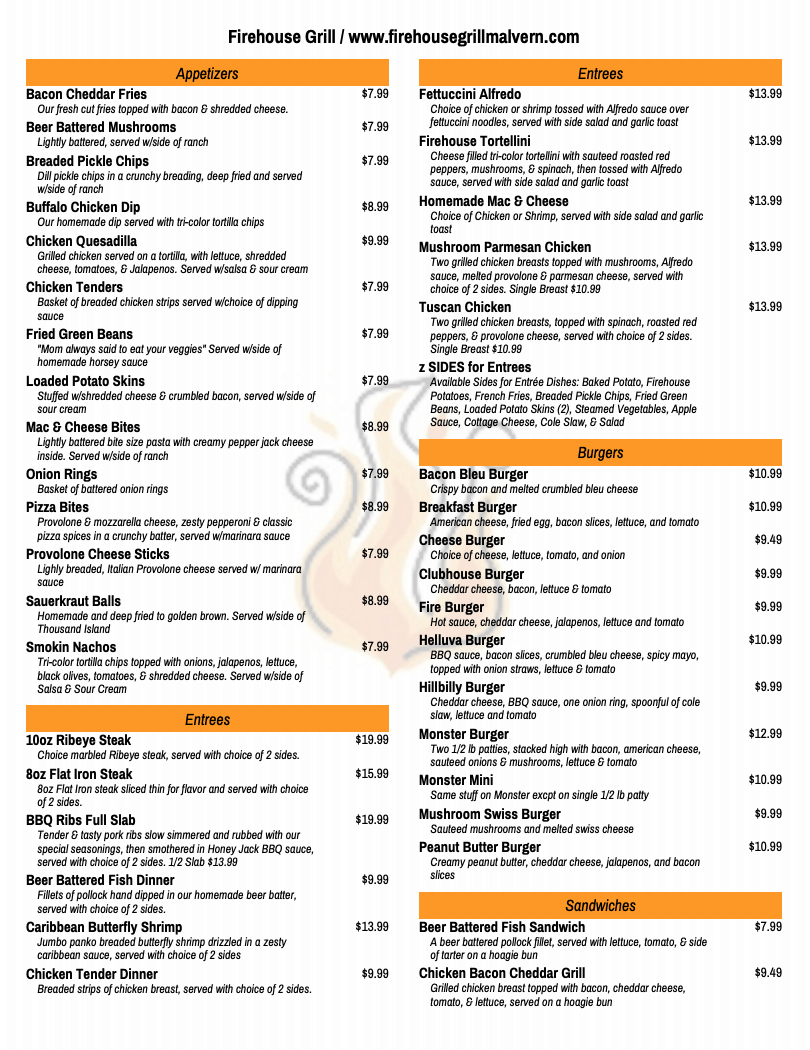 Evergreen Digital Menu Features