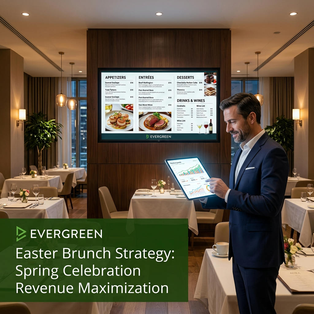 Digital menu board revenue impact for restaurants and bars