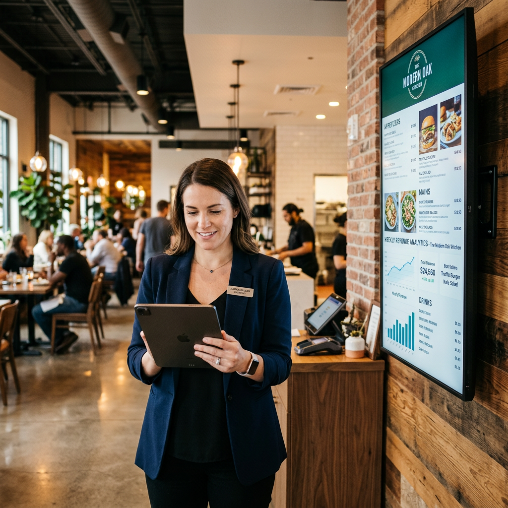 Digital menu preview