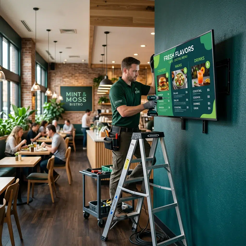 How to Set Up a Digital Signage Display in Your Restaurant