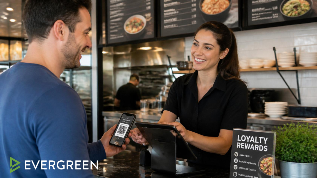 modern american restaurant customer