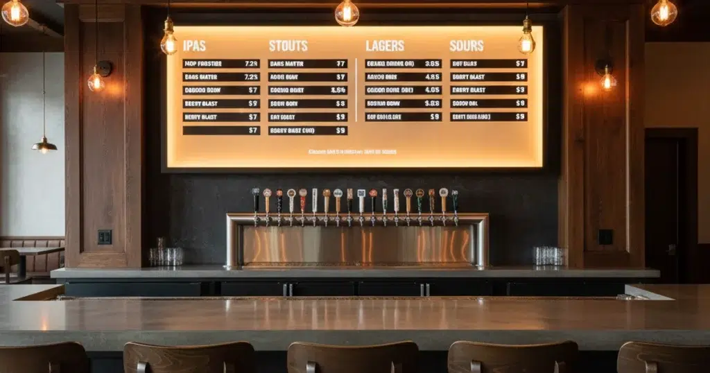 Digital Beer Menu Boards: How Bars and Taprooms Are Upgrading From Chalkboards