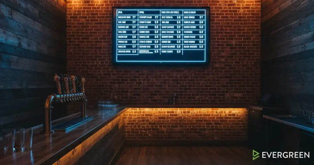 Digital Menu Boards for Breweries