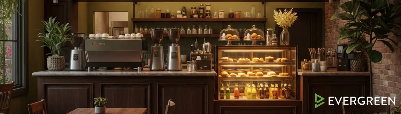 Digital menu boards for coffee shops — Start Free Trial or Book a Demo with Evergreen
