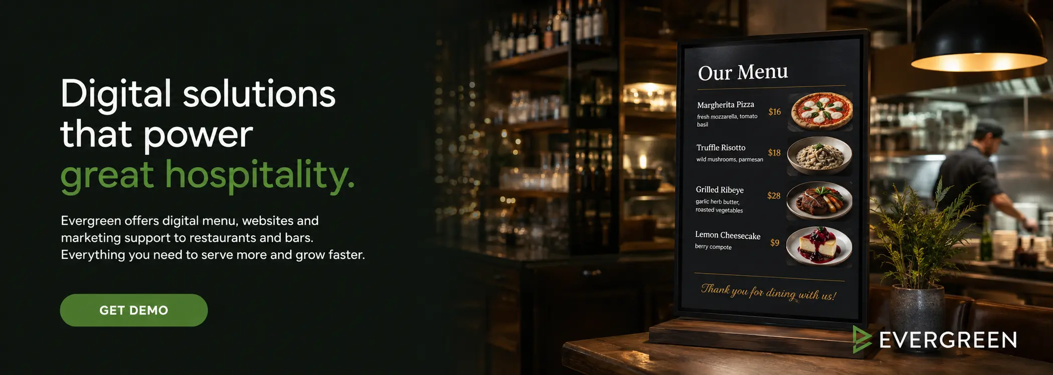 Evergreen Digital Menu Boards