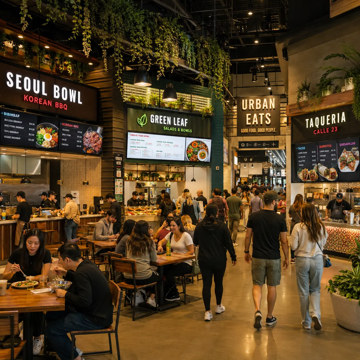 Digital Menu Boards for Food Courts: Managing Multiple Vendors on One Platform