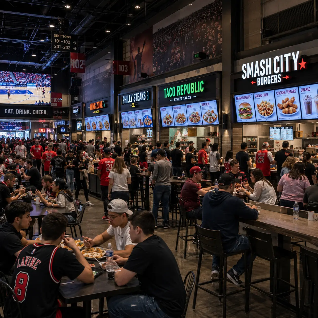 Digital Menu Boards for Event Food Halls: Menus Built for Crowds and Momentum