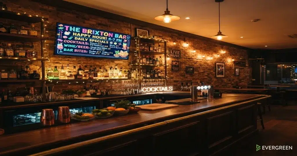 How to Display Daily Specials on a Bar TV Without a Design Background